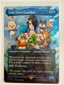 Lulu, Stern Guardian (Borderless) (Chocobo Track Foil) Final Fantasy MTG - Image 1