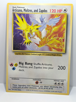 Articuno, Moltres, and Zapdos - Jumbo Promo Pokemon The Movie 2000 - Oversized - - Image 1
