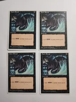 Dark Ritual x4 playset MTG ENGLISH Rare -- Check My Store! - Image 1