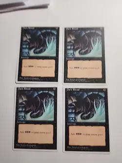 Dark Ritual x4 playset MTG ENGLISH Rare -- Check My Store! - Image 3
