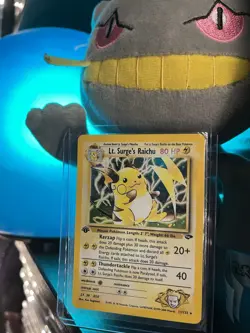 Pokemon TCG 1st Edition Lt. Surge's Raichu Gym Heroes 11/132 Holo Rare - Image 1