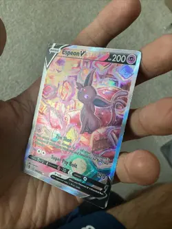 Pokemon TCG Espeon V Holo Ultra Rare Full Alt Art Evolving Skies 180/203 LP - Image 3