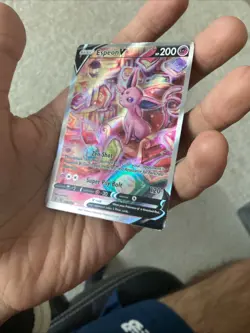 Pokemon TCG Espeon V Holo Ultra Rare Full Alt Art Evolving Skies 180/203 LP - Image 4