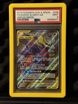 2019 Pokemon Tcg Sun And Moon Garchomp And Giratina GX. Psa 9 Mint. - Image 1