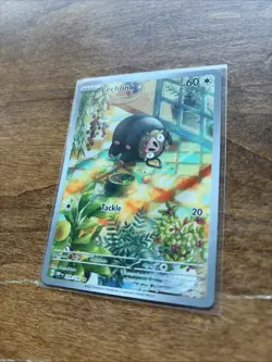 Lechonk Pokemon TCG Sv03: Obsidian Flames Holo Illustration Rare Card 209/197 - Image 3