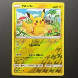 Pikachu 30/111 Reverse Holo Crimson Invasion Pokemon Card M/NM - Image 1