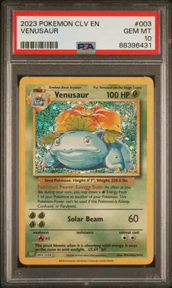 2023 POKEMON CLASSIC COLLECTION EN #003/034 VENUSAUR PSA 10 WOW! - Image 1