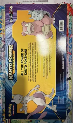 Pokemon Kanto Power Collection Box Mewtwo-EX Slowbro-EX XY Evolutions TCG SEALED 820650809446 - Image 2