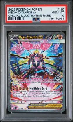 POKEMON POR EN-PERFECT ORDER SIR #120 MEGA ZYGARDE EX PSA 10 - Image 1