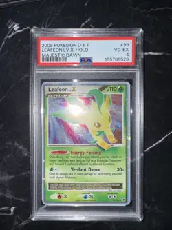 2008 Pokemon Leafeon LV.X Holo PSA 8 Diamond & Pearl Majestic Dawn Psa 4 - Image 1