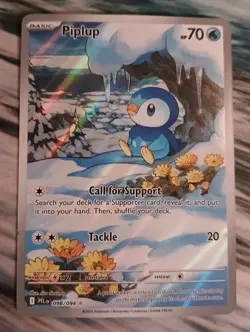 POKEMON TCG Piplup 098/094 FULL ART ILLUSTRATION RARE Phantasmal Flames *MINT* - Image 1