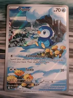 POKEMON TCG Piplup 098/094 FULL ART ILLUSTRATION RARE Phantasmal Flames *MINT* - Image 3