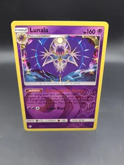Pokemon Lunala SM - Cosmic Eclipse 102/236 Near Mint NM Reverse Holo - Image 1