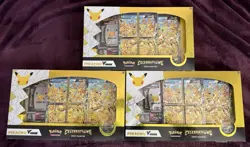 Pokemon Celebrations 25th Anniversary Pikachu V-union Premium Playmat Collection - Image 1