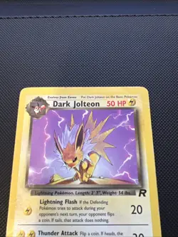 Dark Jolteon 38/82 Team Rocket Uncommon Unlimited Pokemon - Image 4