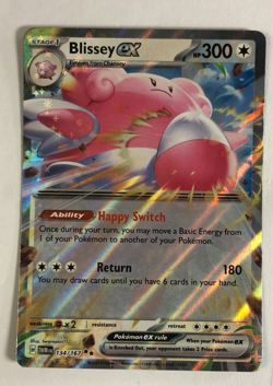 Pokemon TCG Twilight Masquerade Blissey EX 134/167 Near Mint - Image 1
