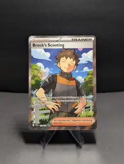 Brock's Scouting #179/159 - Journey Together Pokemon TCG - Full Art Trainer NM - Image 1