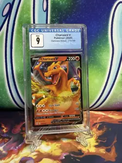 Pokemon TCG CGC MINT 9 Charizard V Darkness Ablaze 019/189 Holo Ultra Rare - Image 1