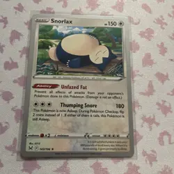 Snorlax 143/196 2023 Yokohama World Championships Sword & Shield Pokemon Card NM - Image 1