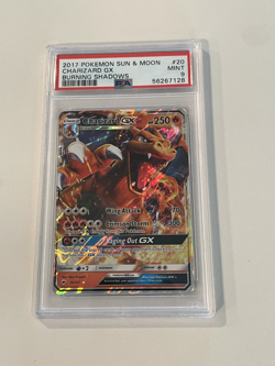PSA 9 Charizard GX Sun and Moon Burning Shadows 2017 #20 - Pokemon Card - Image 1