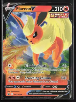 2019 SWSH: Sword & Shield Promo Cards #SWSH149 Flareon V Promo,Holo - Image 1