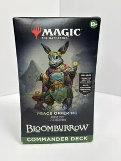 MTG Bloomburrow Commander Deck Peace Offering 100 Cards English 2024 +Pack - Image 1
