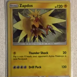 Pokemon Zapdos SM145 SM Promo Holo Basic 120 HP Electric Card - Image 1