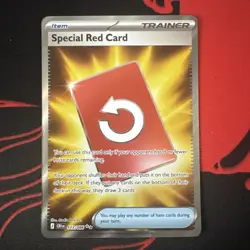 Special Red Card Full Art Ultra Rare Chaos Rising Pokemon Card TCG - Image 1