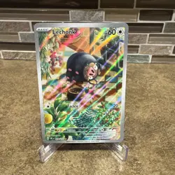 Pokemon Card - Lechonk Obsidian Flames 209/197 Illustration Rare - Image 1