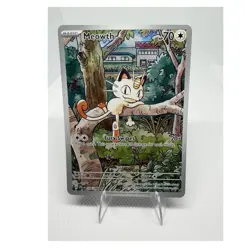 Meowth 106/094 Illus Rare Holo 70HP ENG Pokemon Card - Image 1