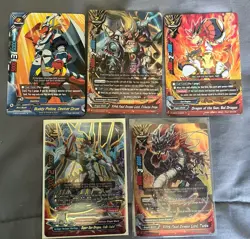 Buddyfight 5 Card Lot w/ Fifth Omni Lord Tenbu & Balle Soleil Triple Rares - Image 1