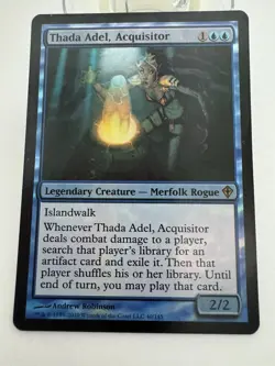 Thada Adel, Acquisitor FOIL Worldwake LP Blue Rare Magic the Gathering - Image 1