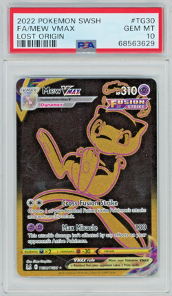 2022 Pokemon SWSH Lost Origin Mew VMax TG30/TG30 Full Art PSA 10 - Image 1