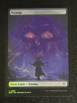 MTG Secrets of Strixhaven Swamp Full Art Foil 0269 NM - Image 1