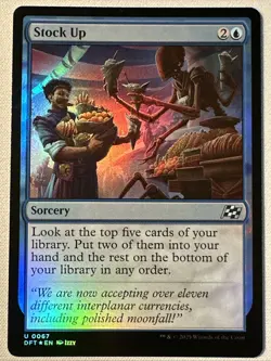 MTG / Stock Up / DFT / #67 / FOIL / Uncommon / NM - Image 1