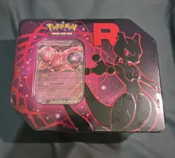 Pokemon Team Rocket MewTwo Tin New Sealed Destined Rivals TCG - Image 1