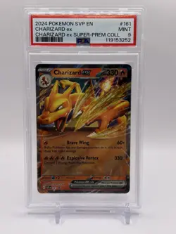 2024 POKEMON SVP SUPER-PREMIUM COLLECTION PROMO #161 CHARIZARD EX PSA 9 - Image 1