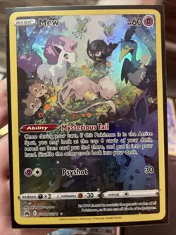 2023 Pokemon Mew #GG10 Crown Zenith Galarian Gallery Full Art Rare - Image 1