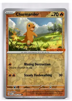 Charmander - (GameStop Exclusive) - Pokemon NM 004/165 - Image 1