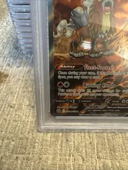 2023 Pokemon Entei v GG36 PSA 9 Crown Zenith Full Art Holo - Image 4