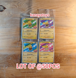 Lot 4 x 50 Pikachu Batik Complete Set 101 154 155 190 SV-P Pokemon Indonesia TCG - Image 1