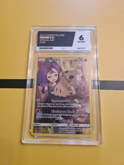 Mimikyu 245/236 NM Secret Rare Holo Sun&Moon Cosmic Eclipse Pokemon TCG Graded - Image 1
