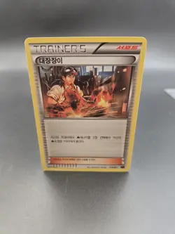 Pokemon TCG Trainer's Korean Blacksmith 016/021 Flashfire Regular X-Ya Regular. - Image 1