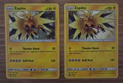 Pokemon Zapdos Black Star Promo Holos SM145 - Sun & Moon X2 - Image 1