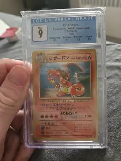1998 Pokemon Japanese CD Promo Holo Charizard #6 PSA 9 MINT Card Subgrades 9.5 - Image 2