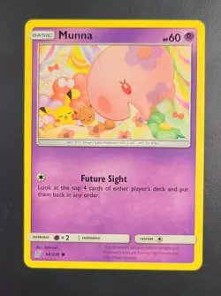 Pokemon TCG Sun & Moon Unified Minds Munna 88/236 NM - Image 1