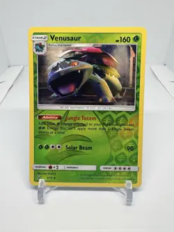 Venusaur Uncommon Reverse Holo Pokemon Shining Legends #3/73 - Image 1