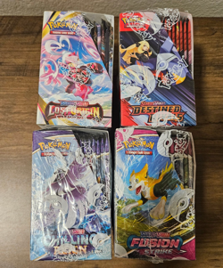 Pokemon TCG Lost Origin | Destined Rivals | Chilling | Fusion Booster Box Bundle - Image 2