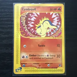Cyndaquil 105/165 Expedition Base Set Vintage Pokemon 2002 E Reader - Image 1