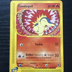 Cyndaquil 105/165 Expedition Base Set Vintage Pokemon 2002 E Reader - Image 3